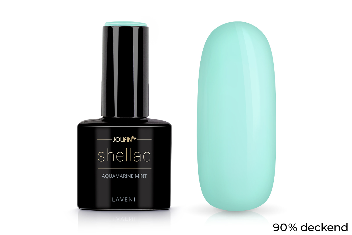 Jolifin LAVENI Shellac - aquamarine mint 10ml