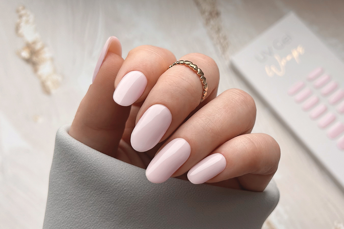 Jolifin LAVENI UV Gel-Wraps - creamy nude-rosé