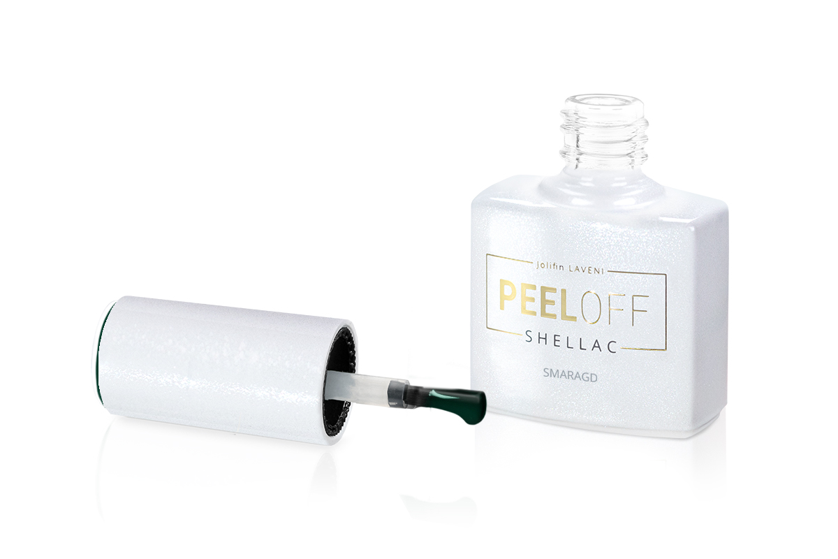 Jolifin LAVENI Shellac PeelOff - emerald 10ml