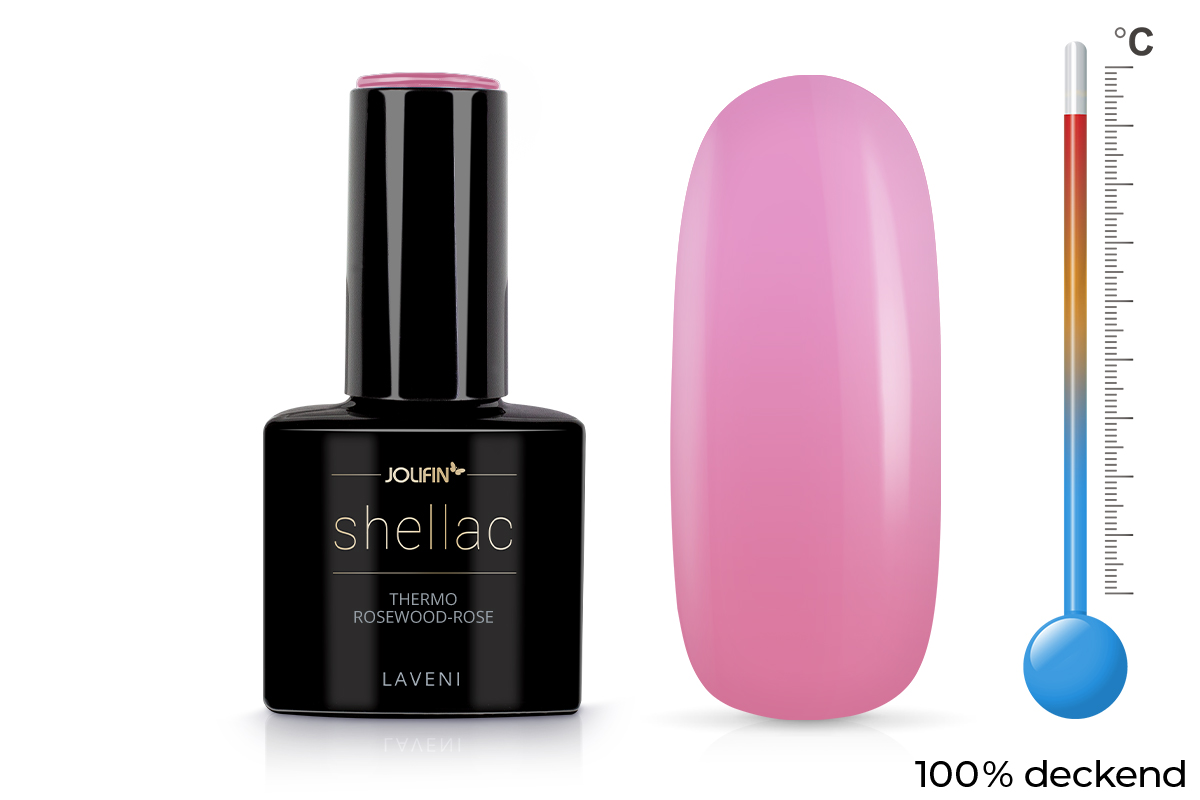 Jolifin LAVENI Shellac - Thermo rosewood-rose 10ml