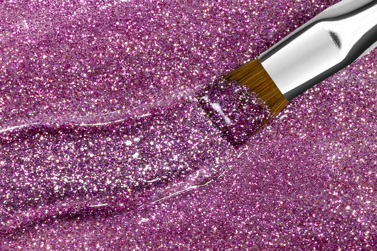 Jolifin colour gel pink glitter 5ml
