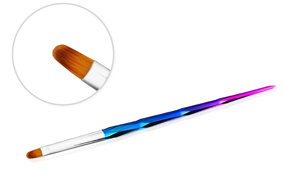 Jolifin Geometric Gel-Pinsel - oval Gr. 6