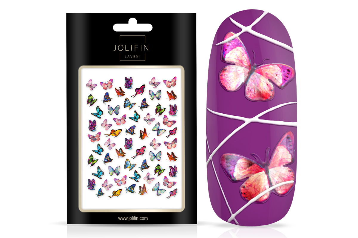 Jolifin LAVENI XL Sticker - Butterfly Hologramm Nr. 2