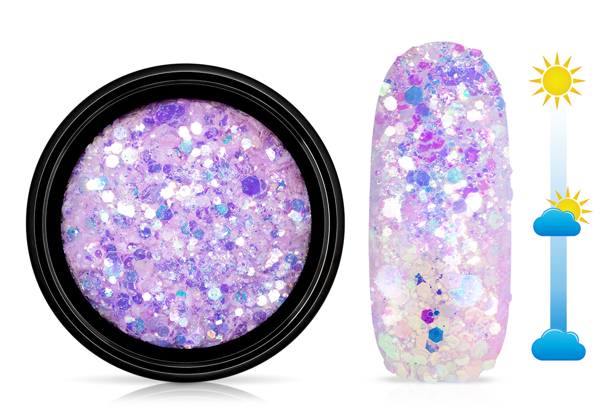 Jolifin LAVENI Solar Glitter - rosy-purple