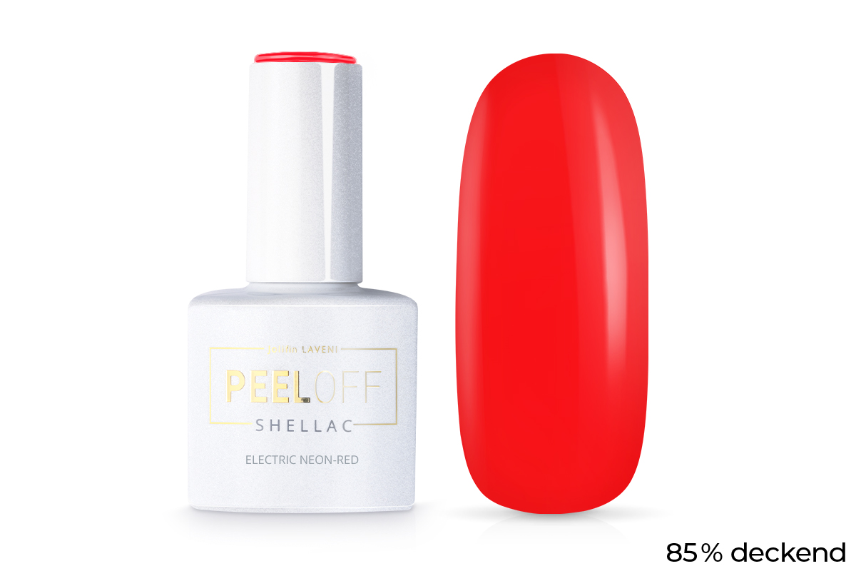 Jolifin LAVENI Shellac PeelOff - electric neon-red 10ml