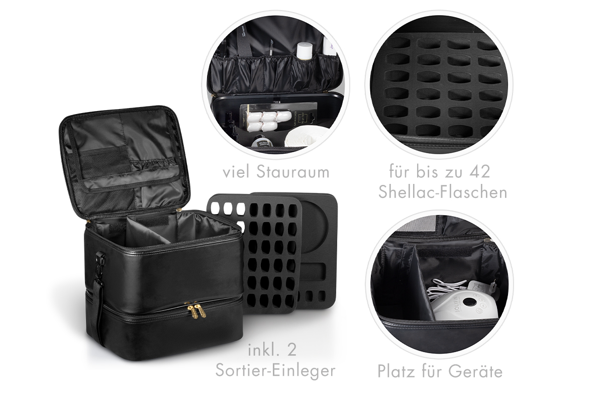 Jolifin LAVENI Shellac Starter Set - M - Luna Device & Storage Bag