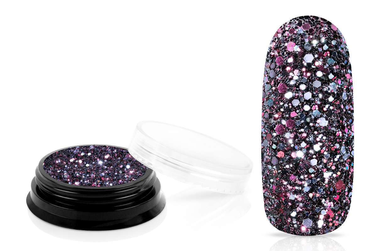 Jolifin LAVENI Luxury Glitter - black rose