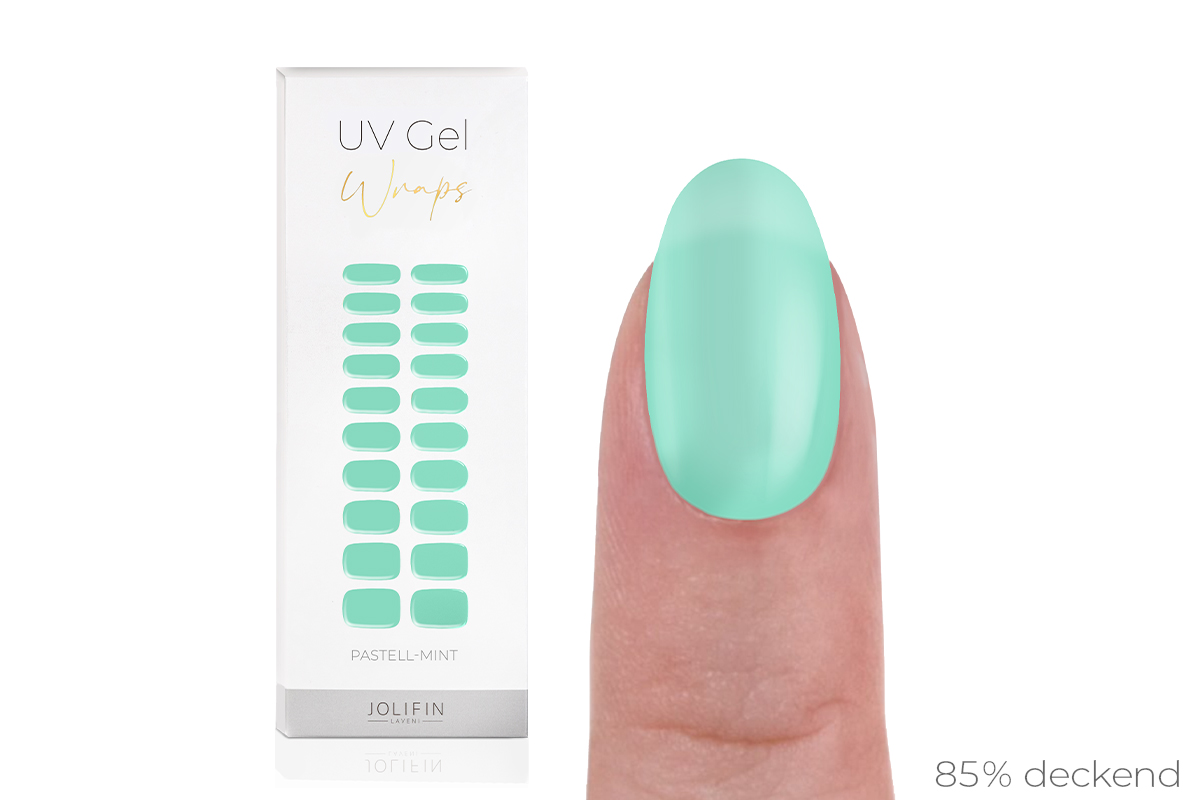 Jolifin LAVENI UV Gel-Wraps - pastell-mint