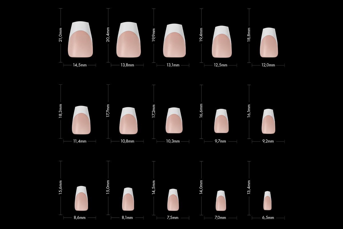 Jolifin 150 Tipbox Press-On Coffin - French-White