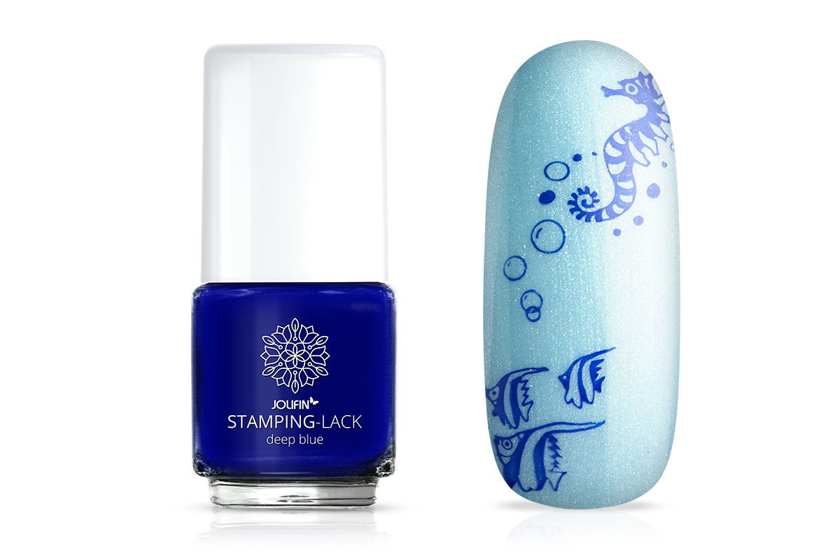 Jolifin Stamping-Lack - deep blue 12ml