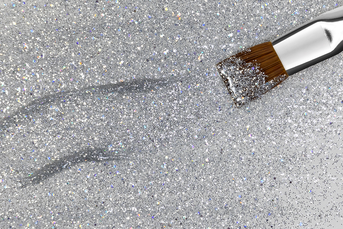 Jolifin LAVENI PRO Colour Gel - silver Glitter 5ml