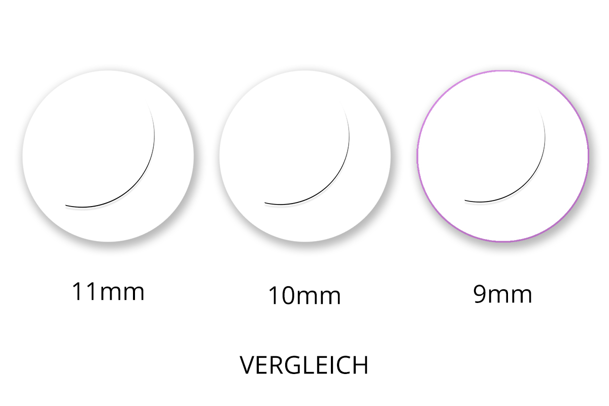 Jolifin Lashes - SingleBox 9mm - Volume D-Curl 0,05