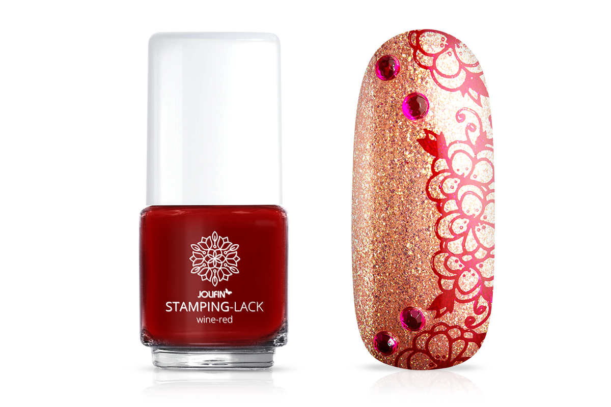 Jolifin Stamping-Lack wine-red 12ml