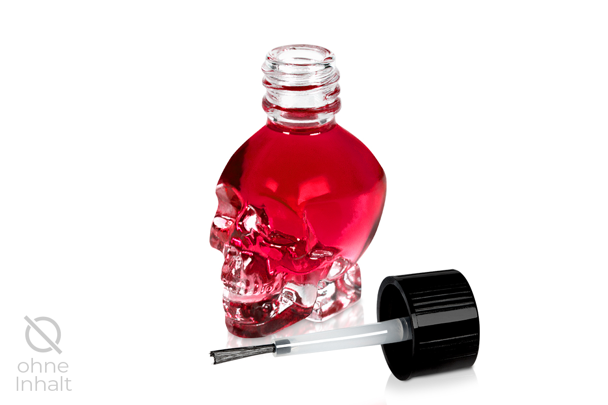 Jolifin Skull-Behälter - Pinsel 15ml