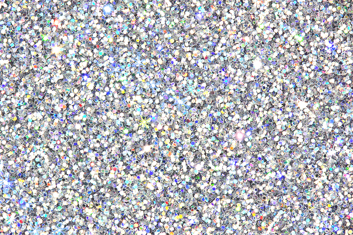 Jolifin Laser Glitter silver