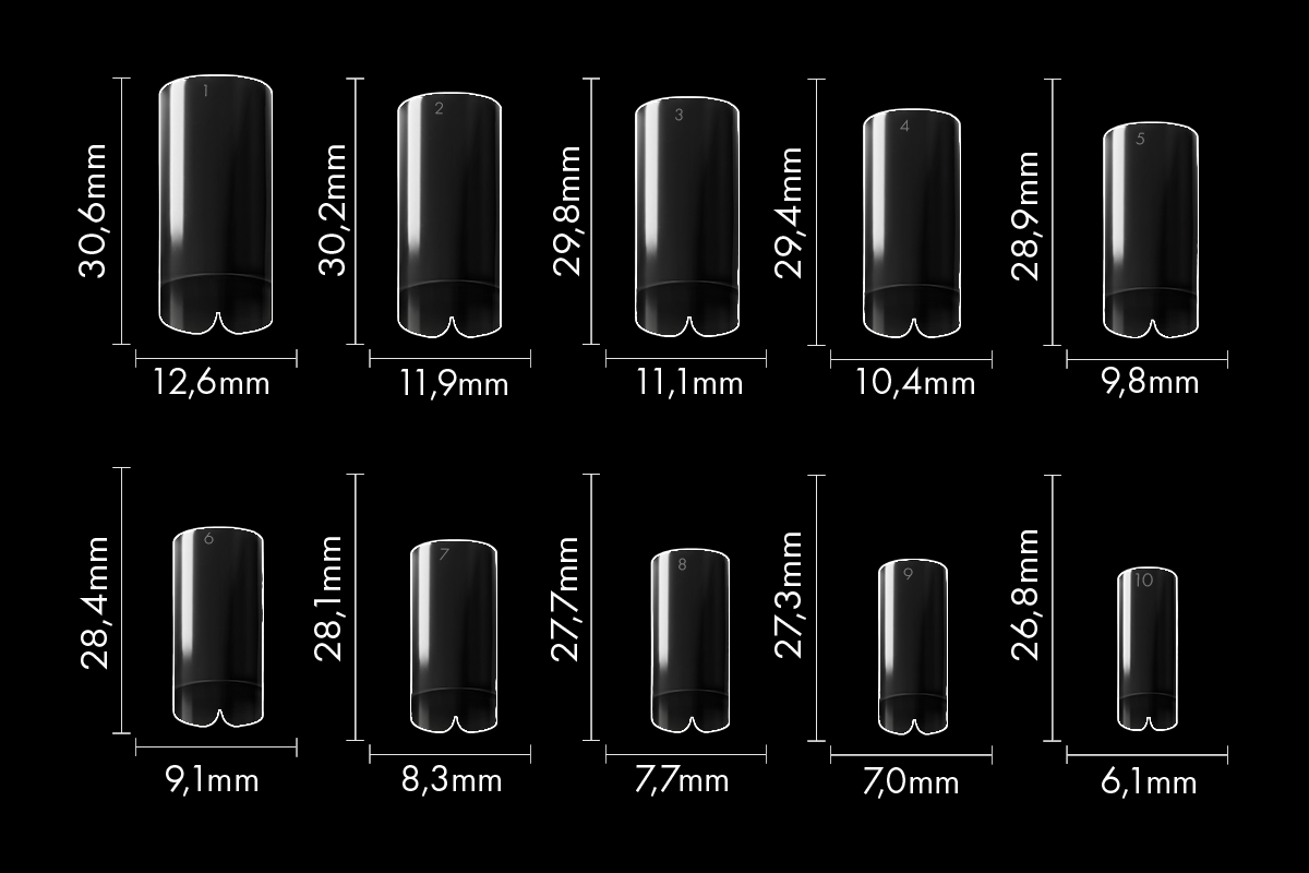 Jolifin 100er Tipbox curvy clear