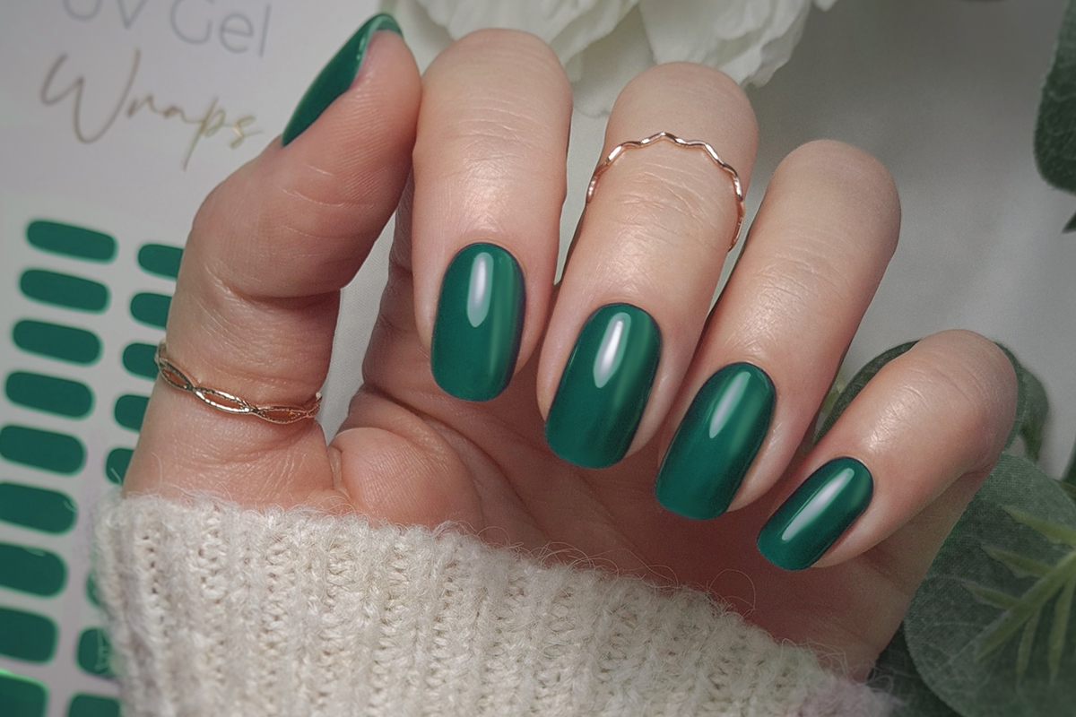 Jolifin LAVENI UV gel wraps - petrol