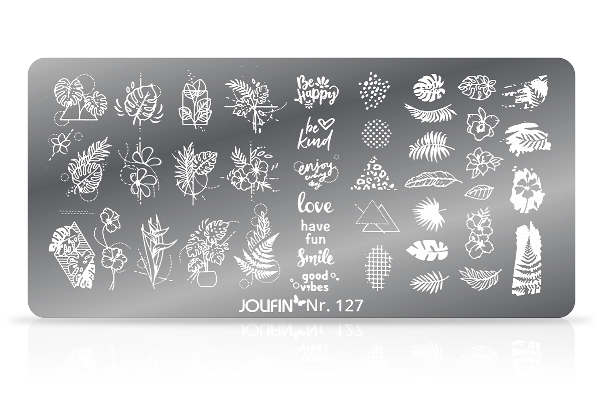 Jolifin Stamping-Schablone Nr. 127