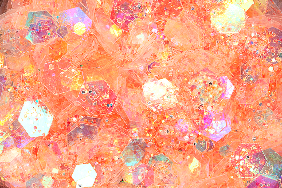 Jolifin LAVENI Pastell Glittermix - apricot