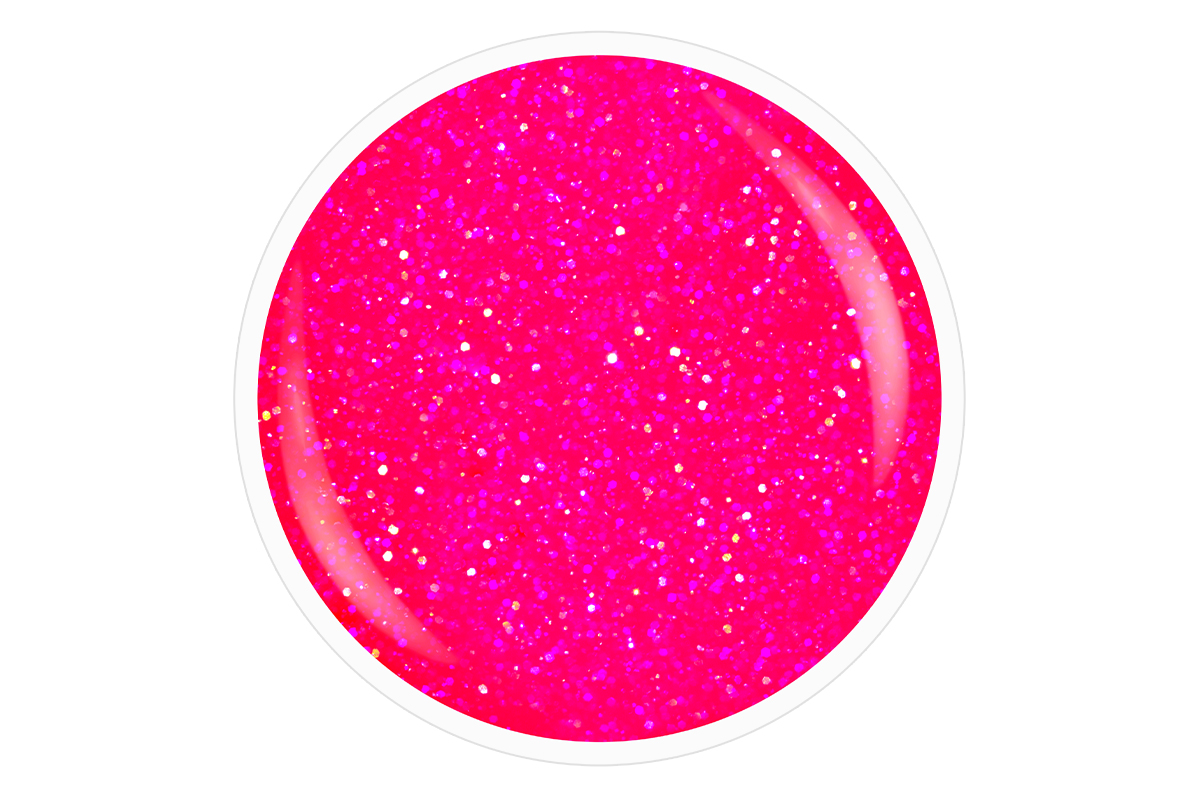Jolifin Carbon Quick-Farbgel - neon-pink Glitter 11ml