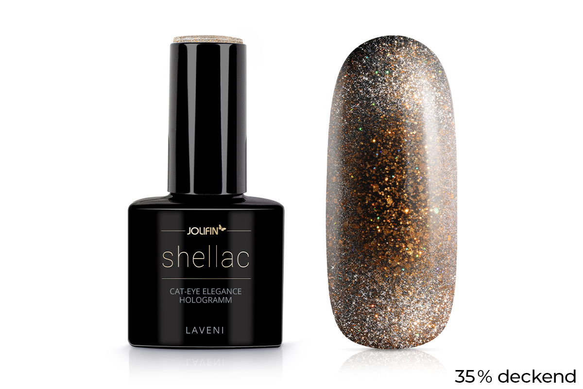Jolifin LAVENI Shellac - Cat-Eye elegance Hologramm 10ml 