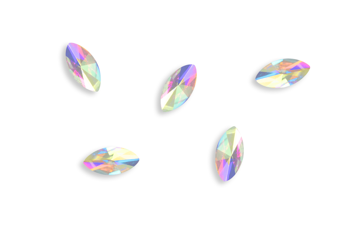 Jolifin LAVENI Strass-Diamond - small cat-eye irisierend