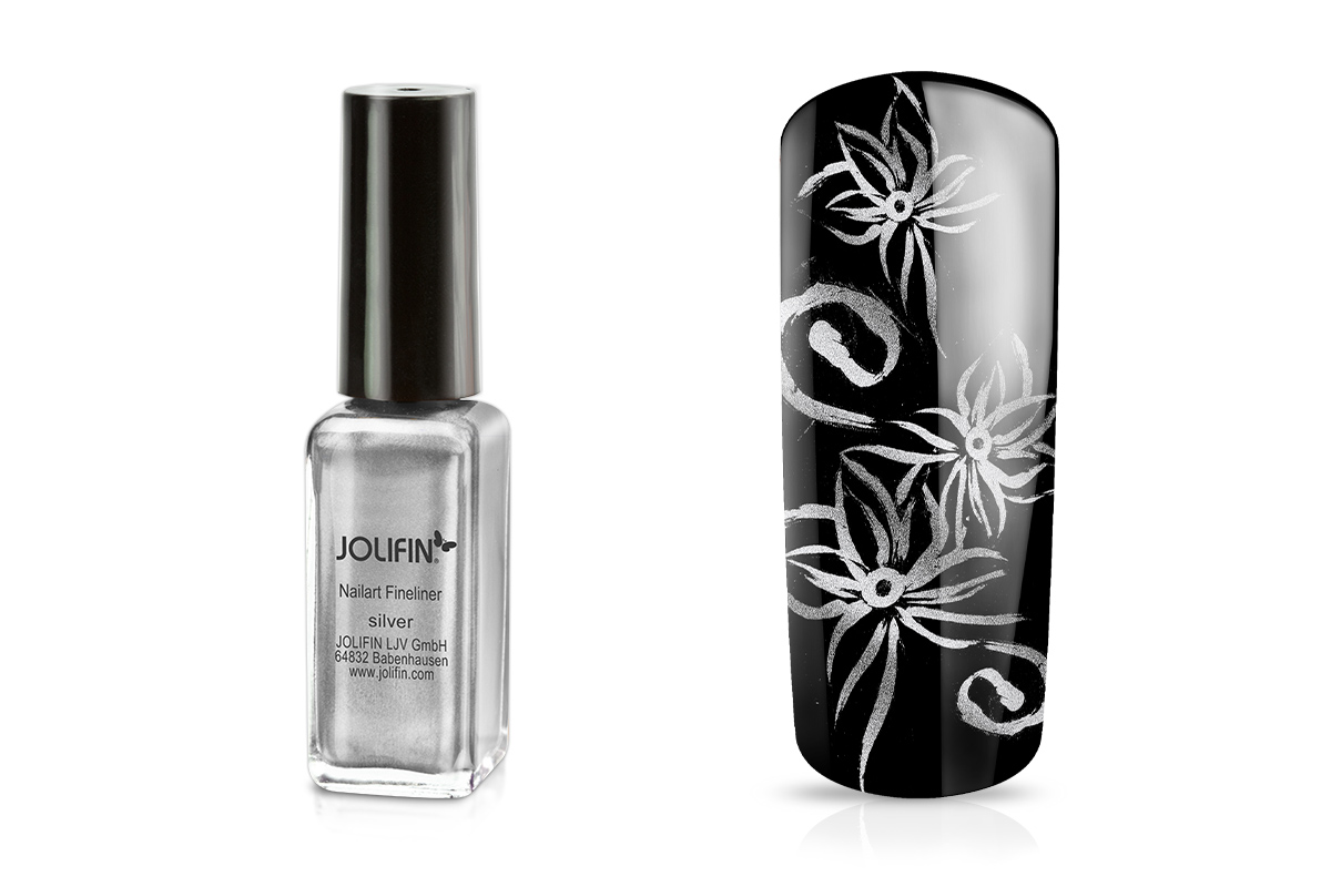 Jolifin Nailart Fineliner silver 10ml