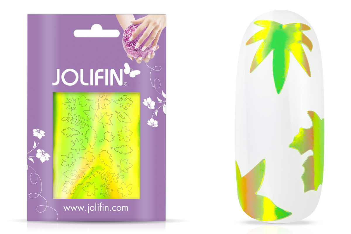 Jolifin Aurora Sticker - Leaf neon green