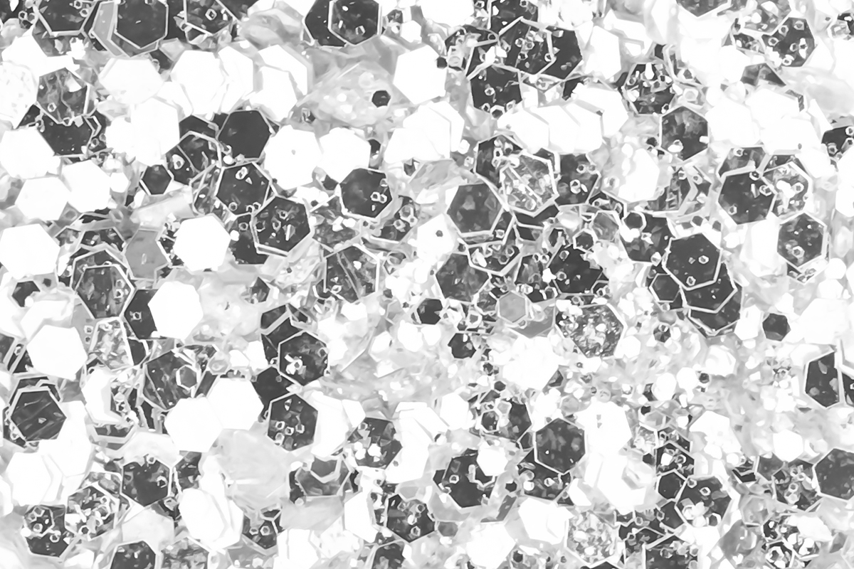 Jolifin LAVENI Glitter Powder Silver Glam - silver