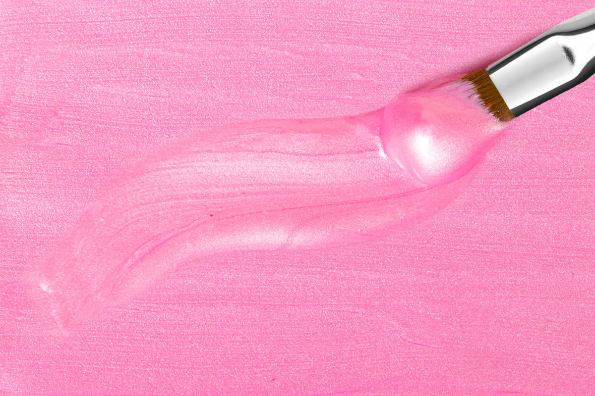 Colour gel pearly pastel pink 5ml
