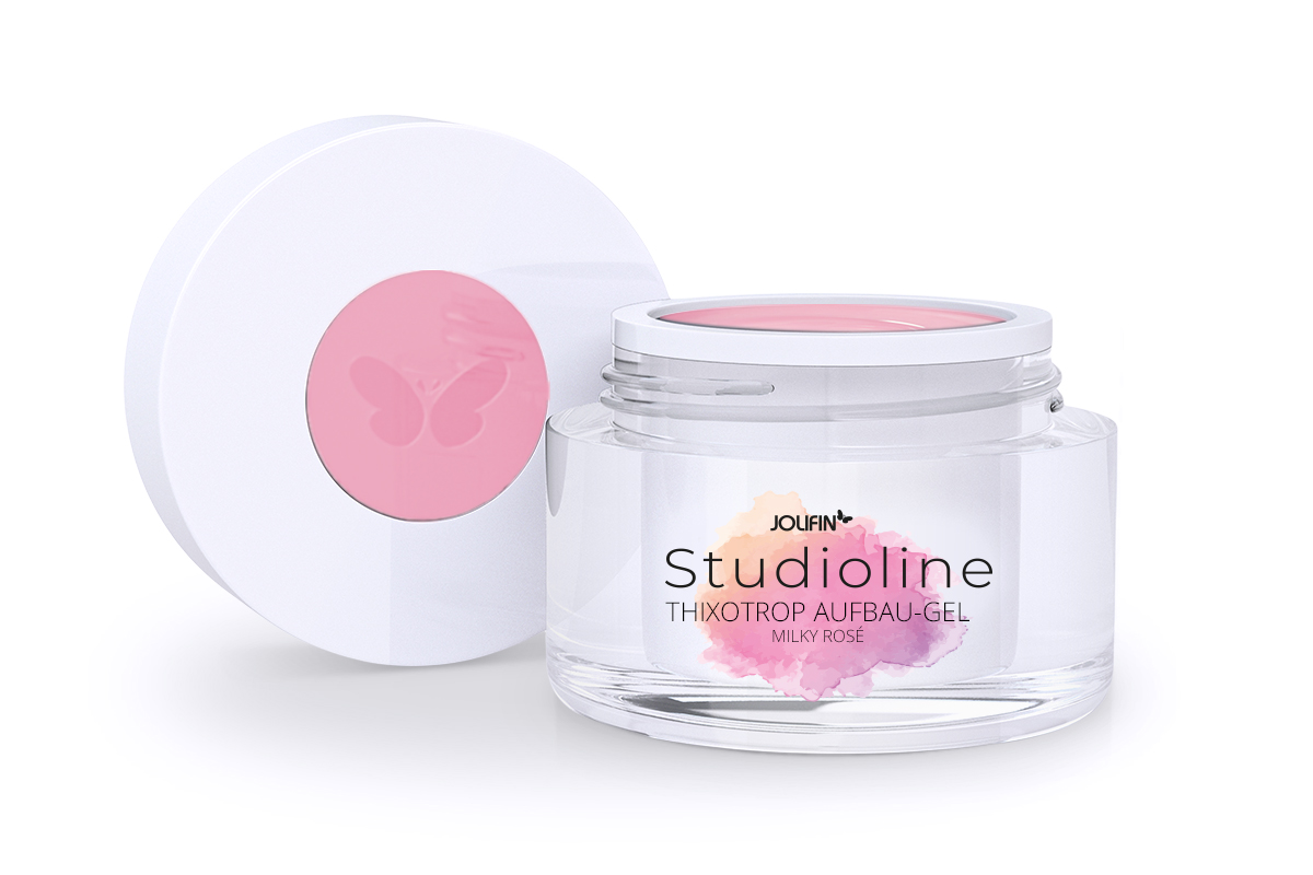 Jolifin Studioline - Thixotrop Aufbau-Gel milky rosé 15ml