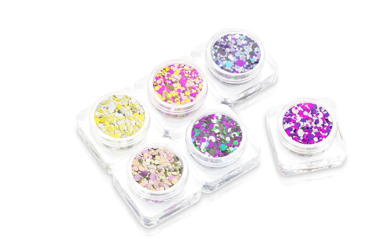 PNS24 Glitter Set - Chrome Pailletten