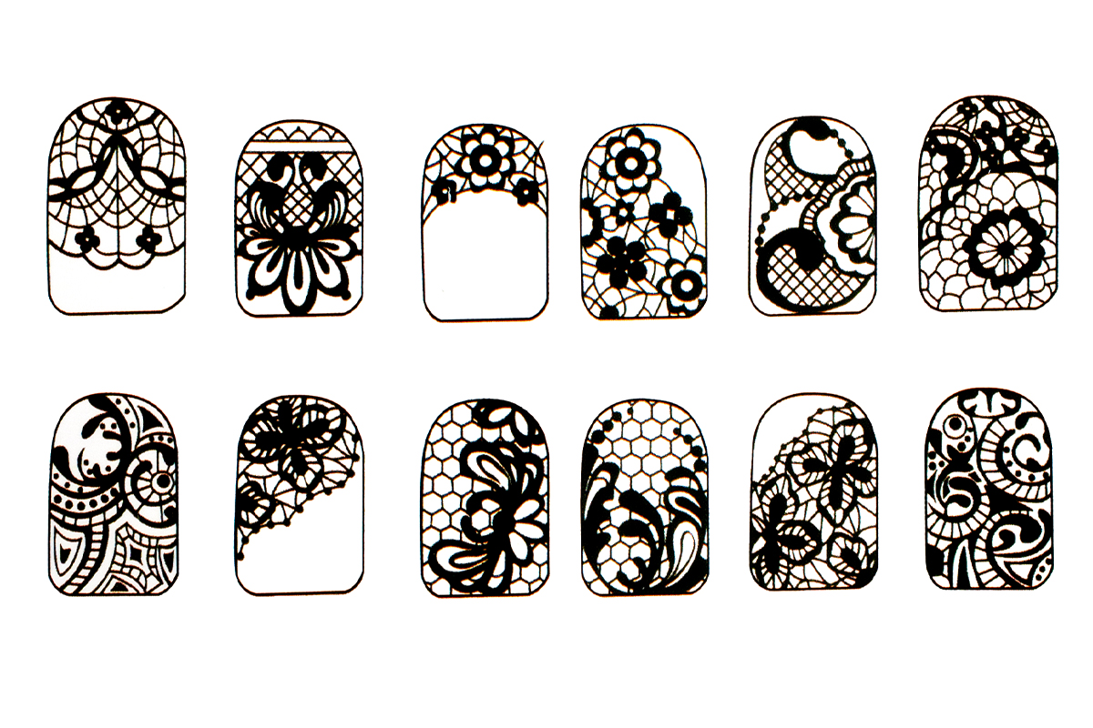 Jolifin LAVENI Nail Art Training Card No. 7