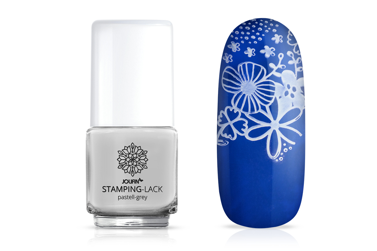 Jolifin Stamping-Lack - pastell-grey 12ml