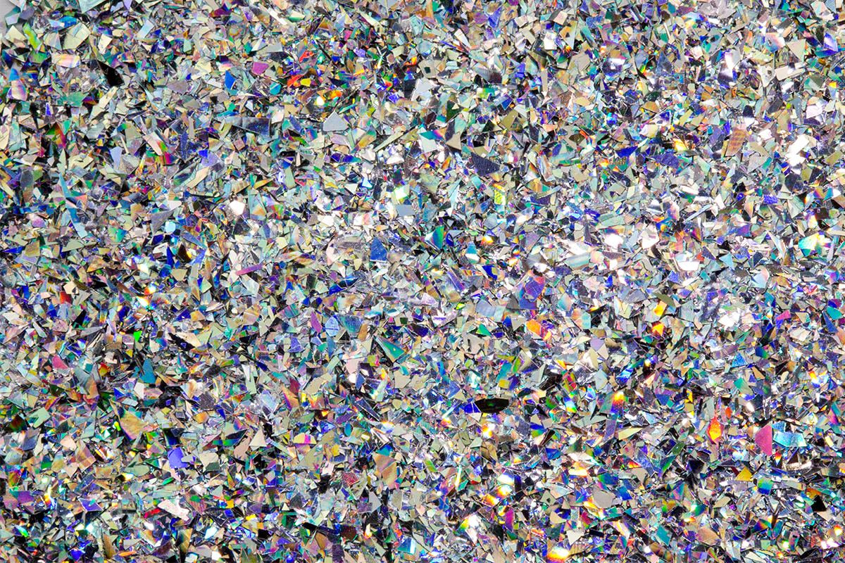 Jolifin LAVENI Diamond Flakes - silver hologram 