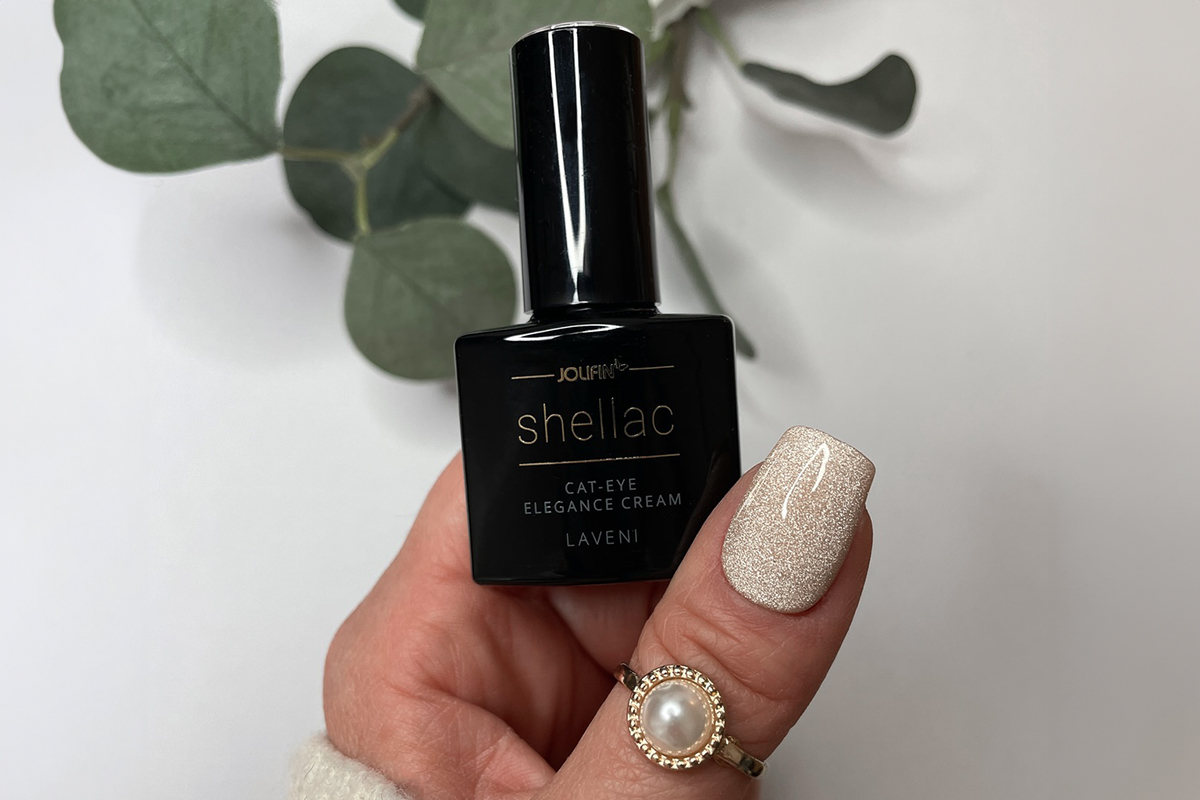 Jolifin LAVENI Shellac - Cat-Eye elegance cream 10ml