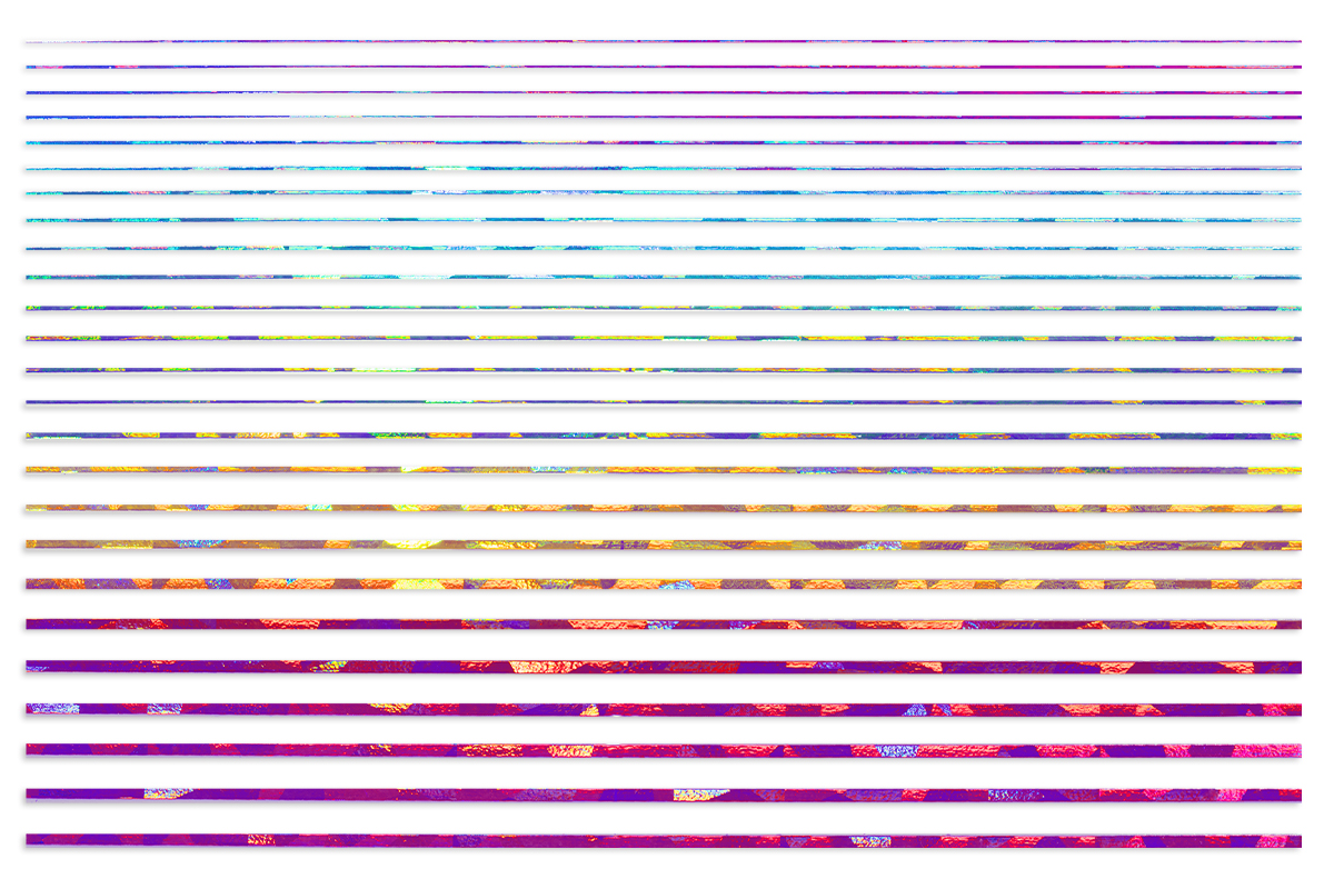 Jolifin LAVENI XL Sticker - Stripes rainbow