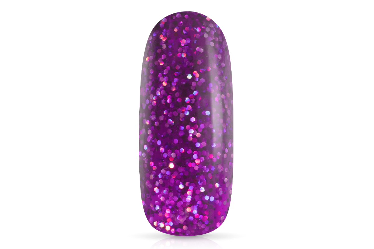 Jolifin LAVENI 3in1 Shellac - unicorn glitter purple 10ml