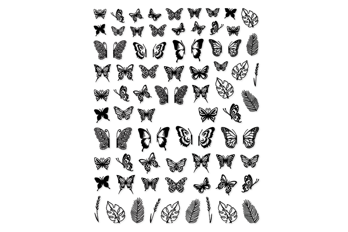 Jolifin LAVENI XL Sticker - Butterfly black 2