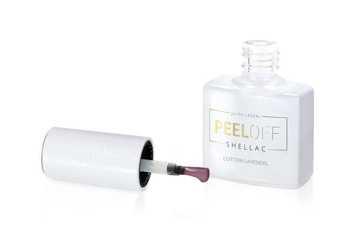 Jolifin LAVENI Shellac PeelOff - cotton lavender 10ml