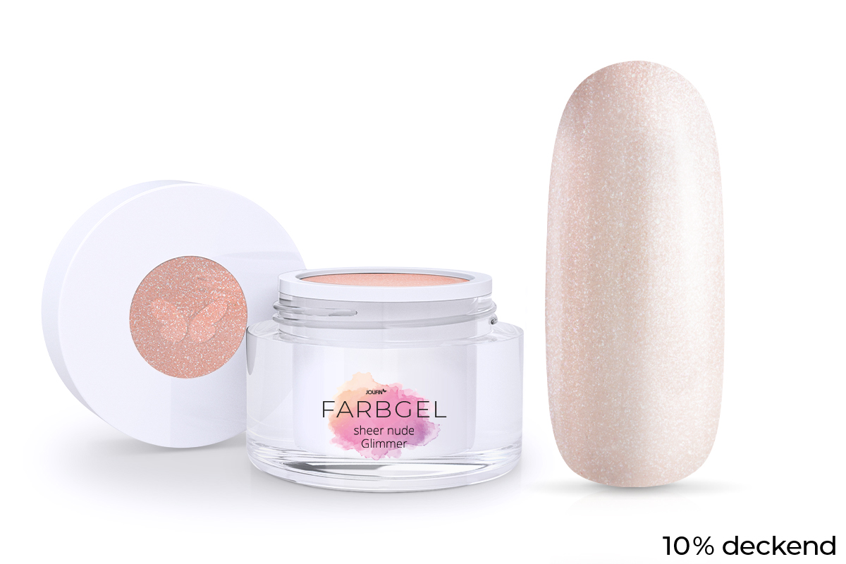 Jolifin Farbgel sheer nude Glimmer 5ml