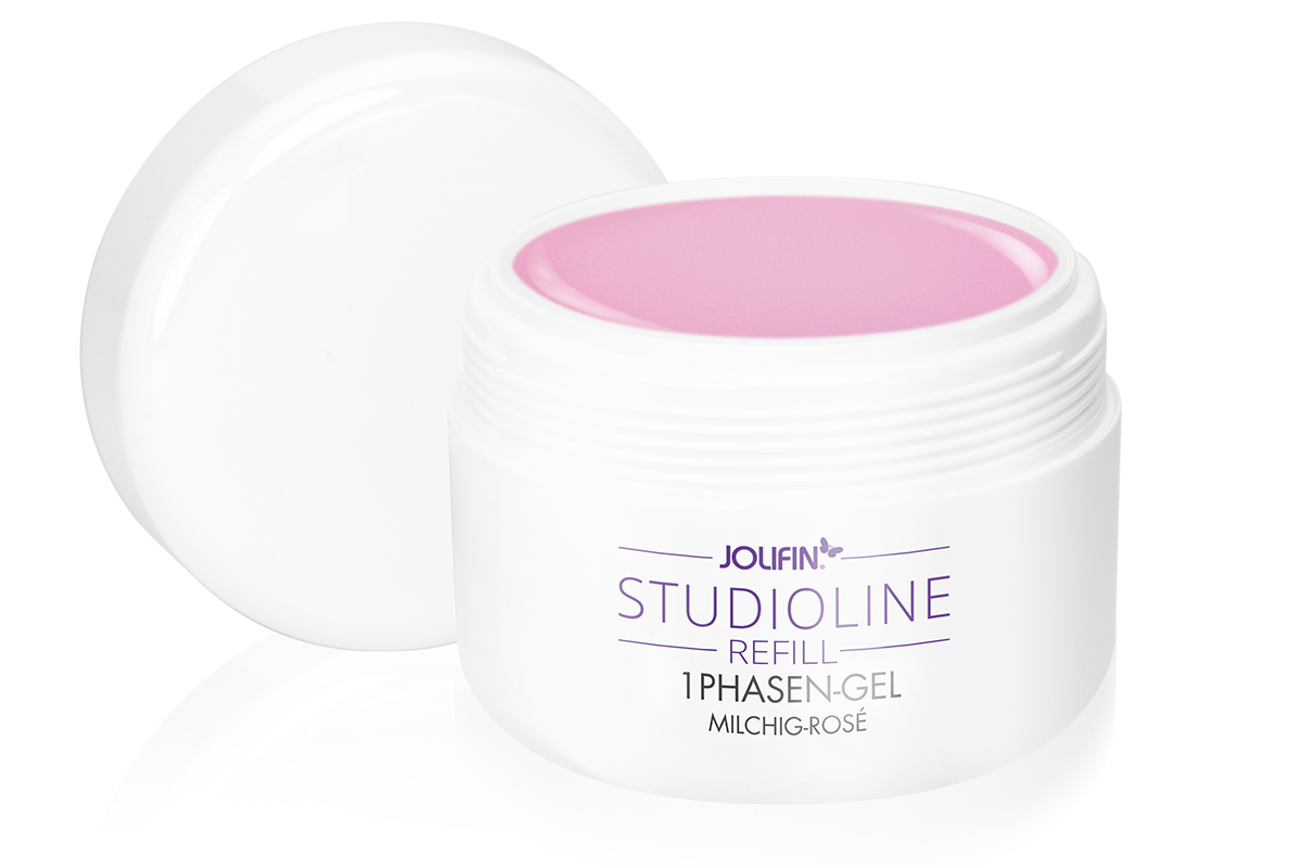 Jolifin Studioline Refill - 1Phasen-Gel milchig-rosé 250ml