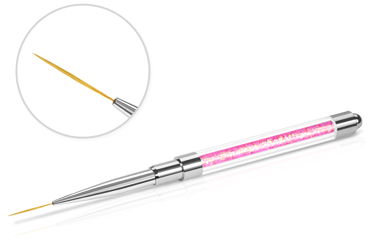Jolifin Pink Glitter Schlepper-Pinsel