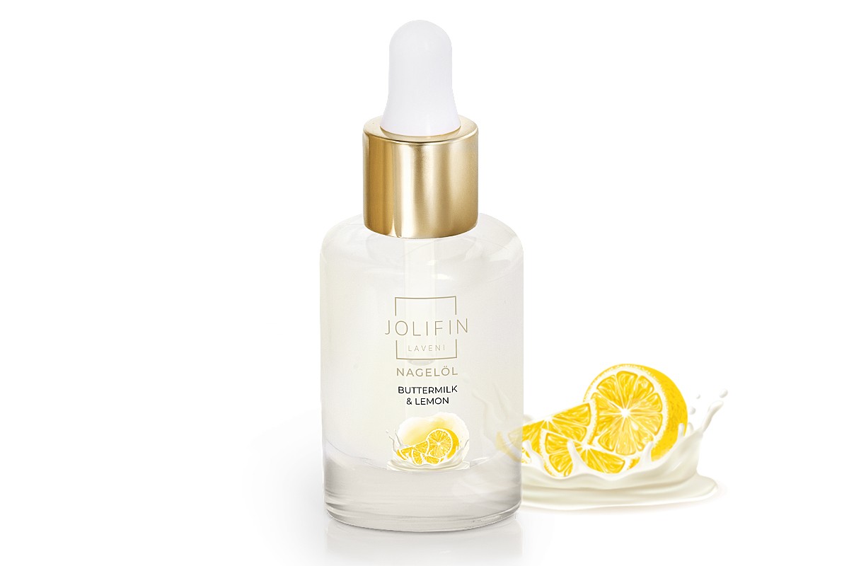 Jolifin LAVENI Nail Oil - buttermilk & lemon 10ml