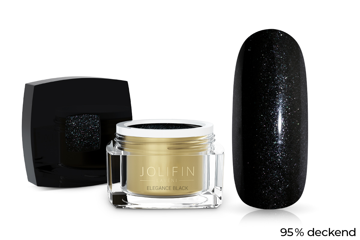 Jolifin LAVENI Farbgel - elegance black 5ml