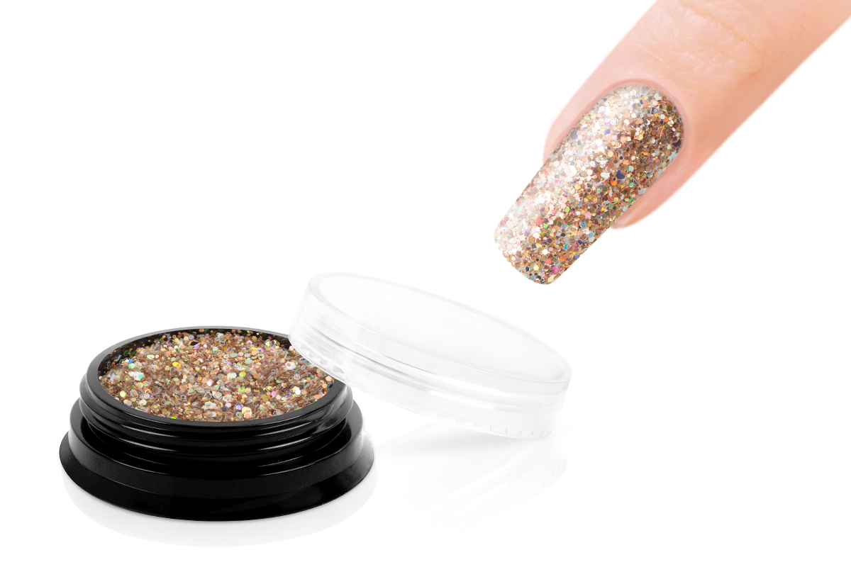 Jolifin LAVENI Luxury Glitter - golden champagne