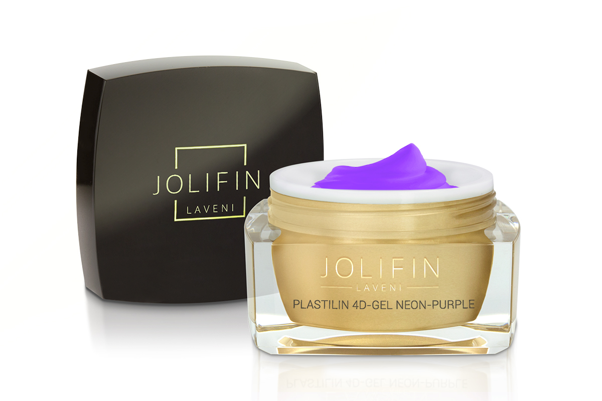 Jolifin LAVENI Plastilin 4D-Gel - neon-purple