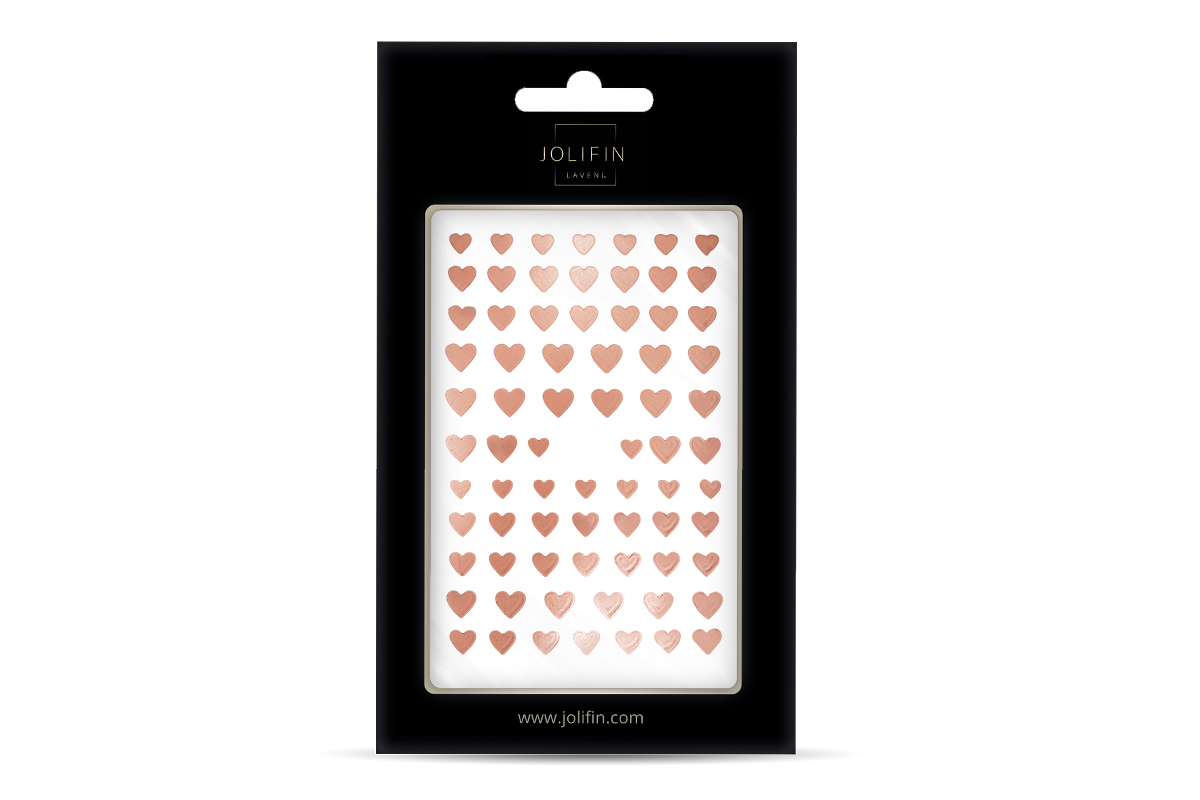 Jolifin LAVENI Sticker - Hearts rosé-gold