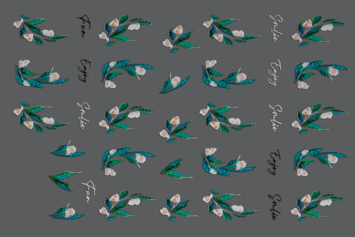 Jolifin LAVENI XL Sticker - Floral No. 3