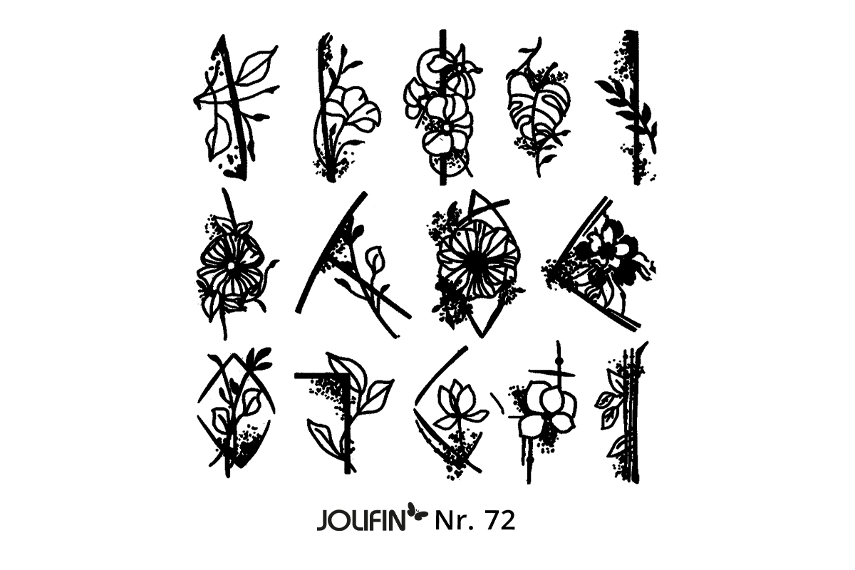 Jolifin Stamping-Schablone Nr. 72